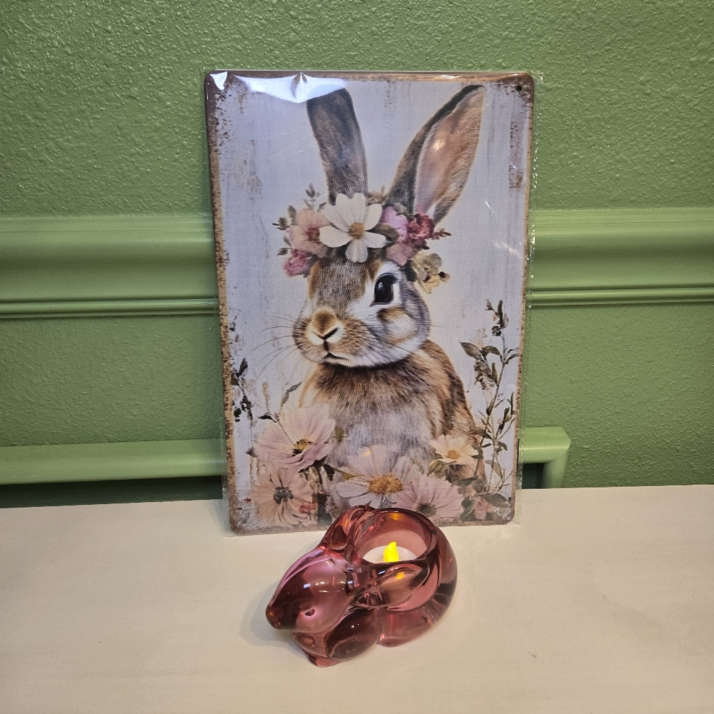 Vintage Pink Indiana Glass Votive Twalite Holder